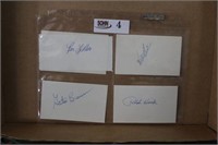 6, 3x5 Autographed Index Cards feat. Det. Tigers