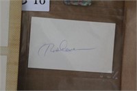 3, 3x5 Index Cards Autographed MLB Players