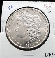 1881 S MORGAN DOLLAR UNC