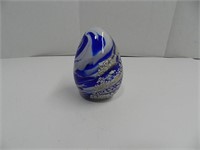 Glass Swirl Colored Paper Weight