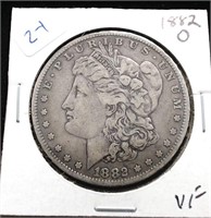 1882 O MORGAN DOLLAR VF