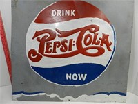 30 x 27 Tin Pepsi Sign