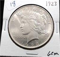 1923 PEACE DOLLAR GEM