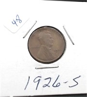 1926 S LINCON CENT KEY DATE