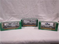(3) 2001 Miniature Hess Racer Transport- NIB,