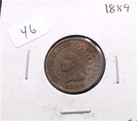 1889 INDIAN HEAD CENT  XF