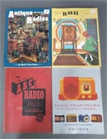 4 RADIO BOOKS COLLECTORS GUIDE TO ANTIQUE