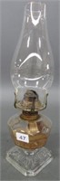 DOMINION PANEL FINGER OIL LAMP WITH FAN BASE -
