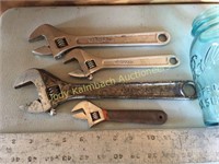 4 adjustable import wrenches