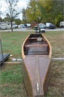 16’ Custom Handmade Wooden Canoe,