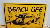 Beach Life Sign