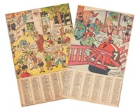 Calendrier. Rare calendrier de 1947