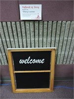 STACY LESSER "WELCOME" WINDOW