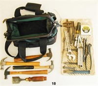 CRAFTSMAN tool bag full of tools incl. butt chisel