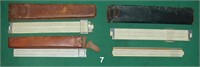 Four assorted slide rules: SUN HEMMI (JAPAN) &c.