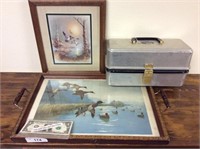 Vintage umco tacklebox duck print and vintage