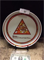 Vintage metal Blatz beer tray