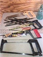 Hack saw and coping saw lot
