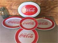 Coca Cola plates and platters-picnic ware