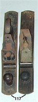 Pair of 18-inch iron fore planes: Gage G6, nice to