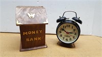 Alarm Clock / Money Bank Lot