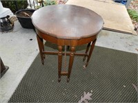 Gated Leg Round Wooden Table