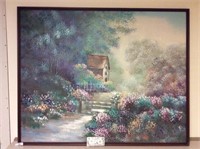 Large framed painting by Lee Reynolds signed
