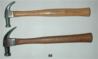 Pair of small  claw hammers: PLUMB & CRAFTSMAN