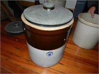 # 5 Stoneware Crock with Lid