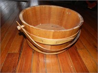 Early Wooden Barrel Basket