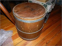 Wooden Barrel Basket