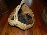 Large Handmade Egg Basket