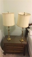 Brass and Glass Modern Retro Lamps