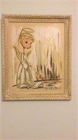 Retro Framed Angel Picture