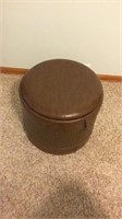 Leather Storage Footstool