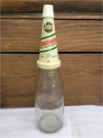 Genuine quart oil bottle & Castrolite plastic top