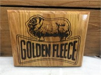 Golden Fleece timber display sign