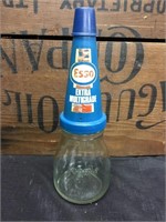 Genuine 500 ml oil bottle & Esso plastic top