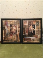 Two framed royal home decor prints
