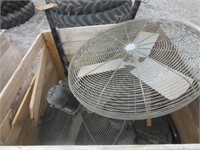 Crate with (3)Oscillating Fans