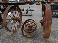 Iron Wheels, 2 Small & Set of Large