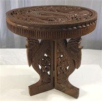 Ornate Monkeypod Wood Table
