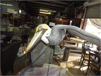 Custom crafted paper Mache & alum pelican by Julia