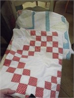 2 hand sewn quilts