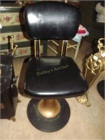 2 Narborje Johnson brass framed bar stools