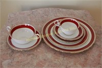 AYNSLEY PARTIAL DINNER SERVICE - PATTERN #3777