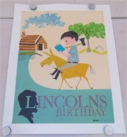 Lincolns Birthday Poster.