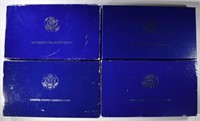 4 - 1986 STATUE of LIBERTY SILVER DOLLAR SETS