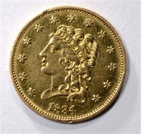 1834 $2.50 CLASSIC HEAD GOLD XF/AU