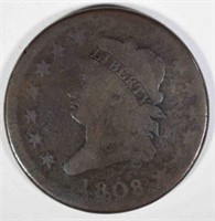 1808 LARGE CENT  GOOD